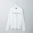 インディヴィ(INDIVI)の【WORLD for the World】ロゴプリント ロングTシャツ ホワイト(001)