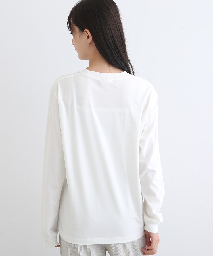 日本全国送料無料商品 特集 LIFE】オーガニック メッセージロゴロングTシャツ（カットソー チュニック