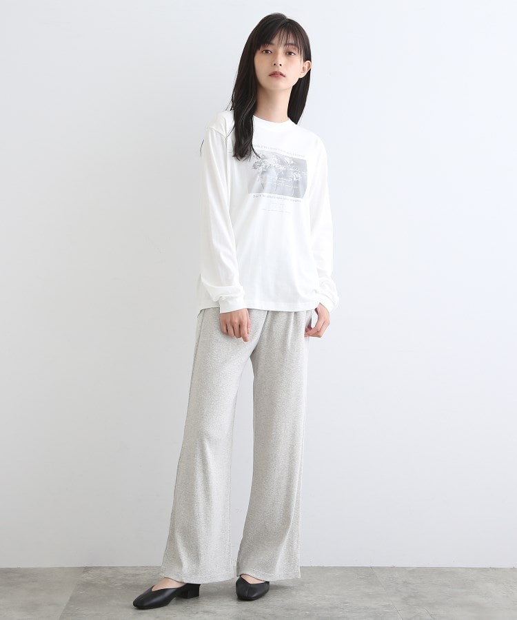 LIFE】オーガニック メッセージロゴロングTシャツ（カットソー