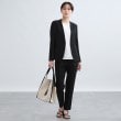 インディヴィ(INDIVI)の【定番スーツ／UVケア／接触冷感/洗える】ウール調ノーカラージャケット27