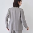 インディヴィ(INDIVI)の【定番スーツ／UVケア／接触冷感/洗える】ウール調ノーカラージャケット16
