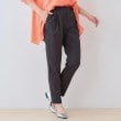 インディヴィ(INDIVI)の新色登場！【褒められパンツ／洗える】ウエストゴムタックテーパードパンツ49