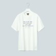 インディヴィ(INDIVI)の【洗える/WORLD for the World】メッセージTシャツ ホワイト(001)