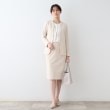 インディヴィ(INDIVI)の【定番スーツ/洗える/UVケア】ストレッチタックストレートスカート28