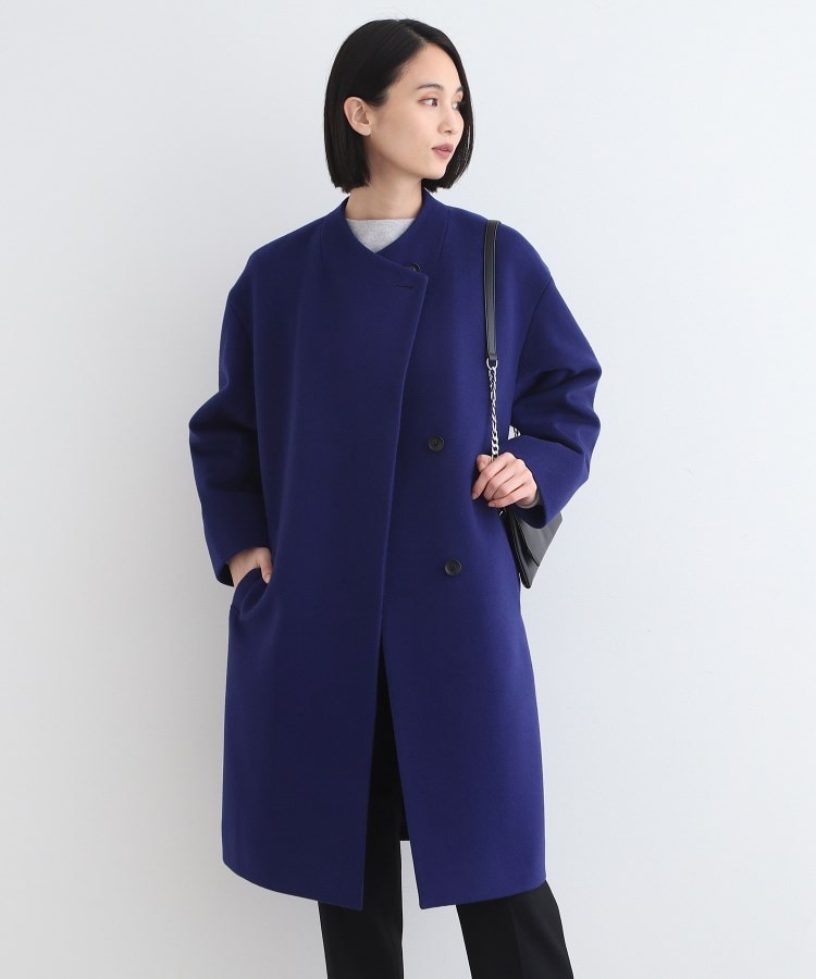 超美品！　INDIVI　ブルー　テーラーコート　size12