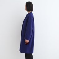 ウール】コクーンシルエットフォルムコート(ノーカラーコート ウール】コクーンシルエットフォルムコート(ノーカラーコート