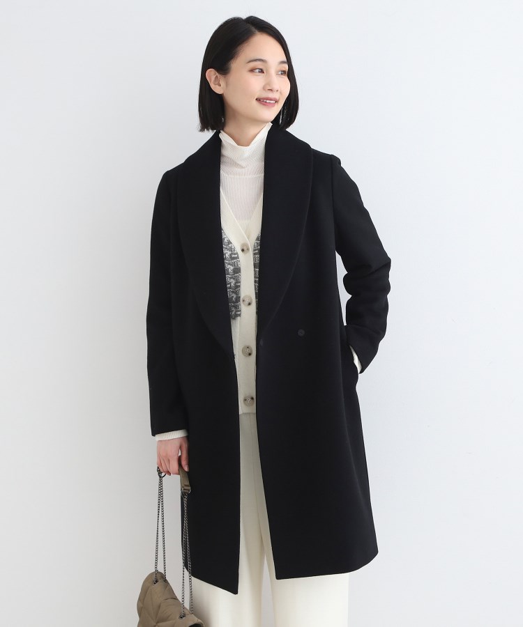 WEB限定/ウール】ショールカラーロングコート(チェスター WEB限定/ウール】ショールカラーロングコート(チェスター