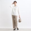 インディヴィ(INDIVI)の【定番スーツ／洗える／UVケア】ストレッチストレートパンツ4