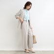 インディヴィ(INDIVI)の新色登場！【雑誌掲載/褒められパンツ／洗える】ウエストゴムワイドタックパンツ3