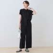 インディヴィ(INDIVI)の新色登場！【雑誌掲載/褒められパンツ／洗える】ウエストゴムワイドタックパンツ14