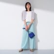 インディヴィ(INDIVI)の新色登場！【雑誌掲載/褒められパンツ／洗える】ウエストゴムワイドタックパンツ38