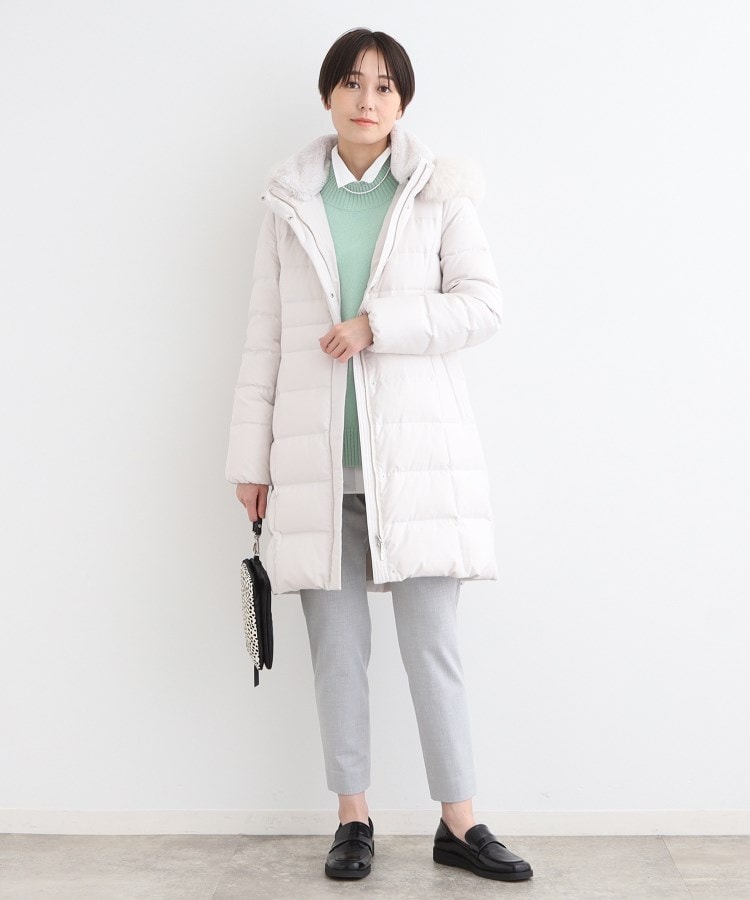 名品/撥水/抗菌防臭】ロング リサイクルダウンコート(ダウン 名品/撥水/抗菌防臭】ロング リサイクルダウンコート(ダウン