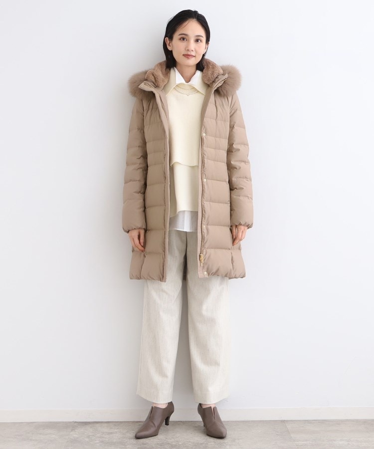 名品/撥水/抗菌防臭】ロング リサイクルダウンコート(ダウン 名品/撥水/抗菌防臭】ロング リサイクルダウンコート(ダウン