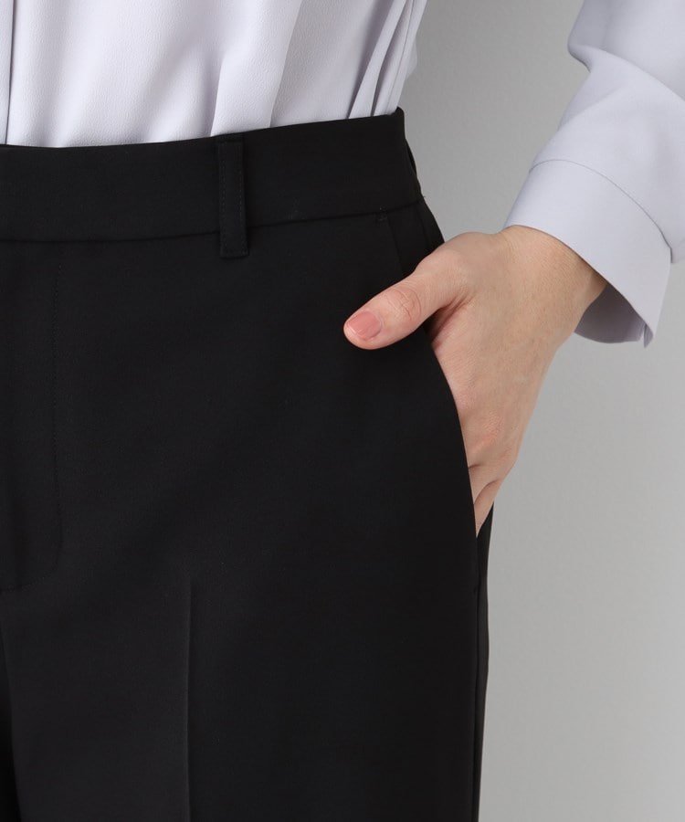インディヴィ(INDIVI)の【洗える／UVケア／スーツ】ストレッチワイドパンツ21
