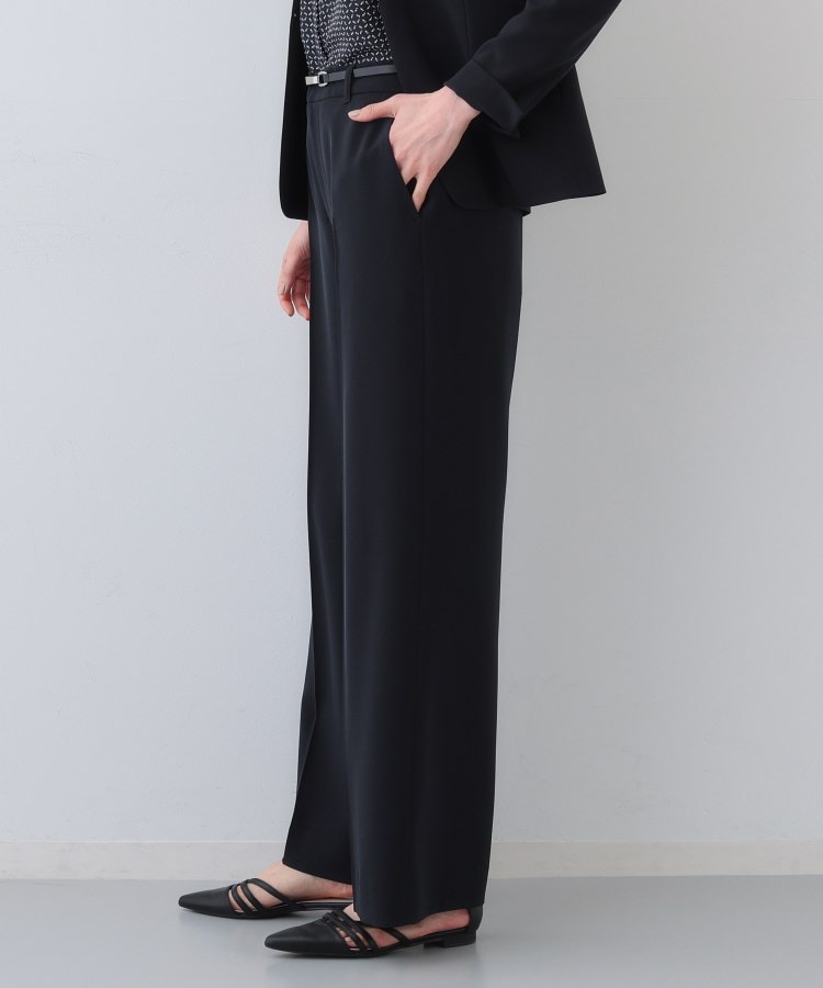 洗える/UVケア/スーツ】ストレッチワイドパンツ(パンツ(単品 洗える/UVケア/スーツ】ストレッチワイドパンツ(パンツ(単品