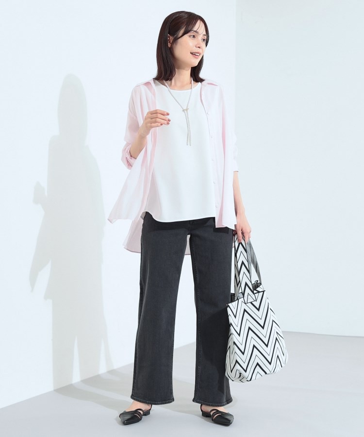 インディヴィ(INDIVI)の【新登場！褒められデニム】ワイドストレート デニムパンツ13