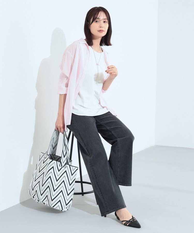 インディヴィ(INDIVI)の【新登場！褒められデニム】ワイドストレート デニムパンツ14