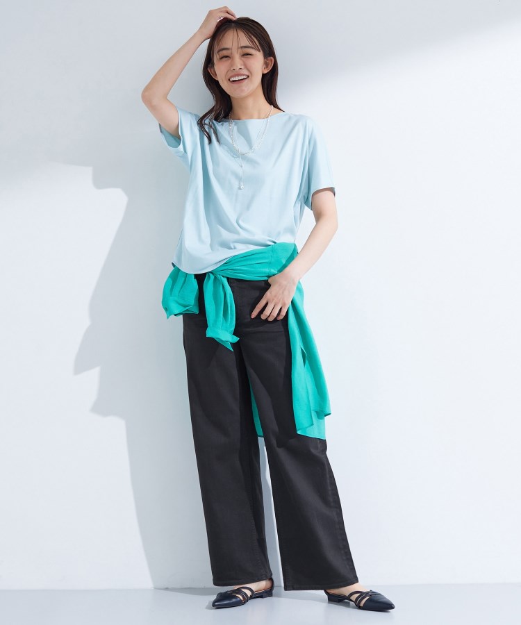 インディヴィ(INDIVI)の【新登場！褒められデニム】ワイドストレート デニムパンツ17