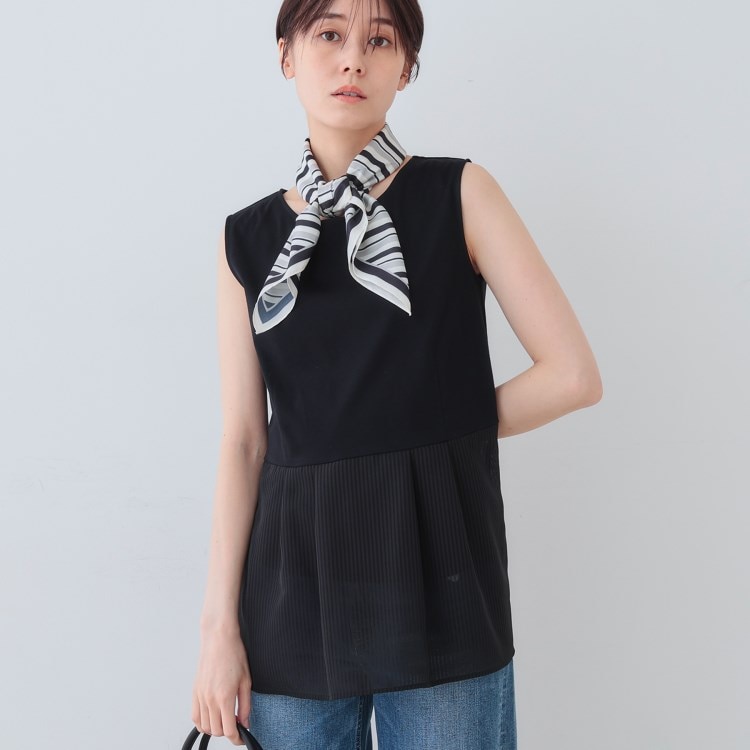 インディヴィ(INDIVI)の【洗える／レイヤードにも活躍】ペプラムインナートップス カットソー