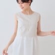 インディヴィ(INDIVI)の【洗える／レイヤードにも活躍】ペプラムインナートップス ベージュ(052)