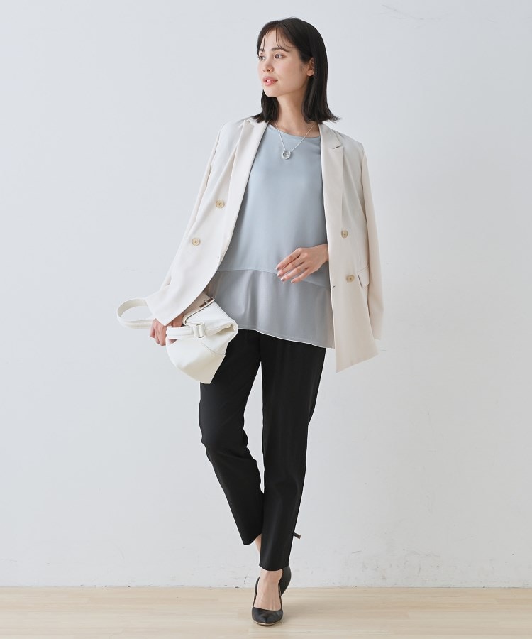 インディヴィ(INDIVI)の【洗える】裾シアー半袖トップス16