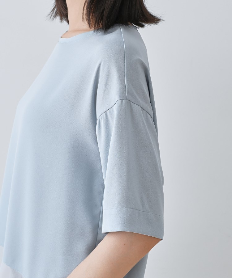 インディヴィ(INDIVI)の【洗える】裾シアー半袖トップス22