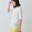 インディヴィ(INDIVI)の【洗える】裾シアー半袖トップス3