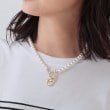 インディヴィ(INDIVI)のパール調コインショートネックレス5