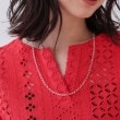 インディヴィ(INDIVI)のバイカラーショートネックレス6