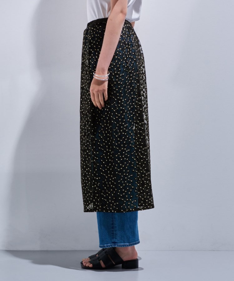 インディヴィ(INDIVI)の【トレンド感◎】レイヤード レーススカート7