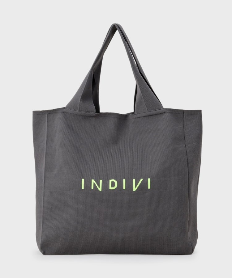品多く A4サイズ対応】ニットロゴトート（トートバッグ） INDIVI | バッグ