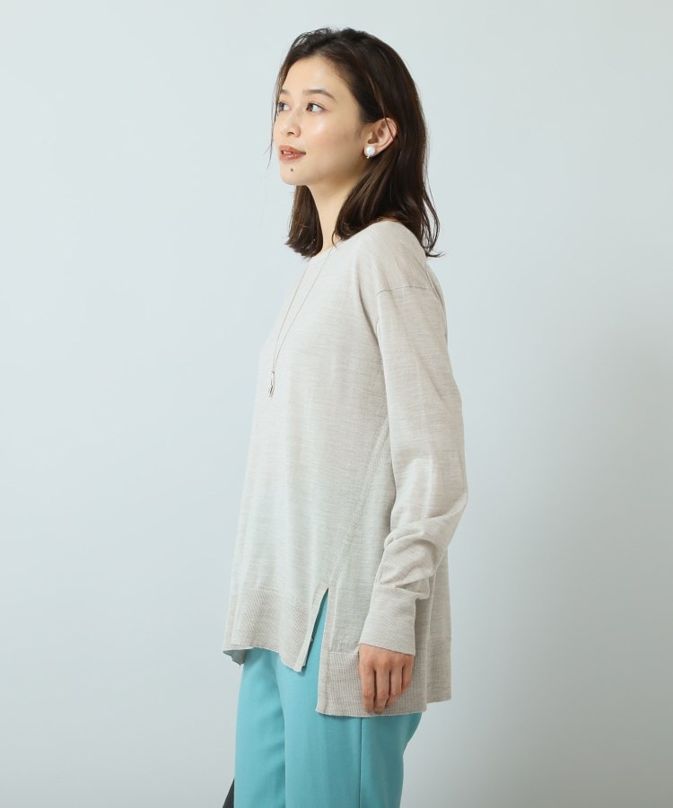 アンサンブル可能】シルク混 ワイドシルエットニット(ニット/セーター
