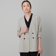 Uvケア シンセティック2way ノーカラージャケット 洗える 抗菌防臭 ノーカラージャケット Untitled アンタイトル ワールド オンラインストア World Online Store