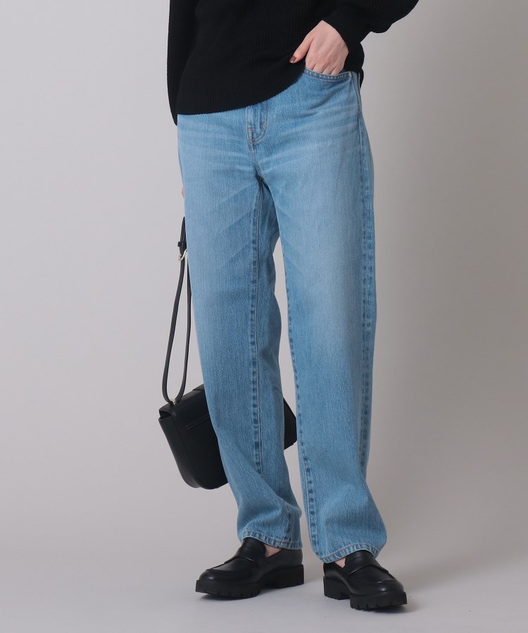 マシンウォッシャブル】テーパード デニムパンツ(デニムパンツ
