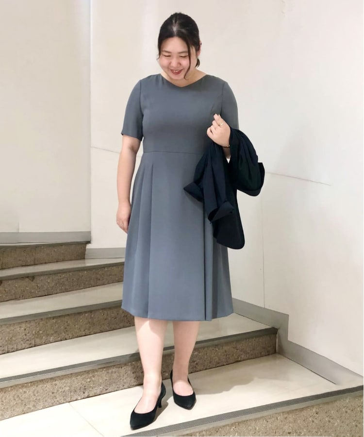 美シルエット きれいめフレアワンピース 洗える 通勤 学校行事 フォーマル ミドルワンピース Untitled アンタイトル ワールド オンラインストア World Online Store