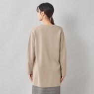 きれいめ軽羽織/洗える】ファインウールブレンド ロングカーディガン