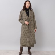 さらっと羽織れる/洗える】スタイリッシュダブルクロス ロングコート さらっと羽織れる/洗える】スタイリッシュダブルクロス ロングコート