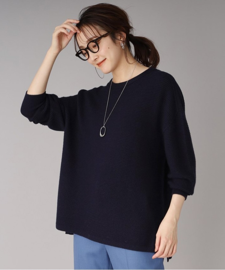 完売 B/N Volume Knit　ボートネック ボリュームニット