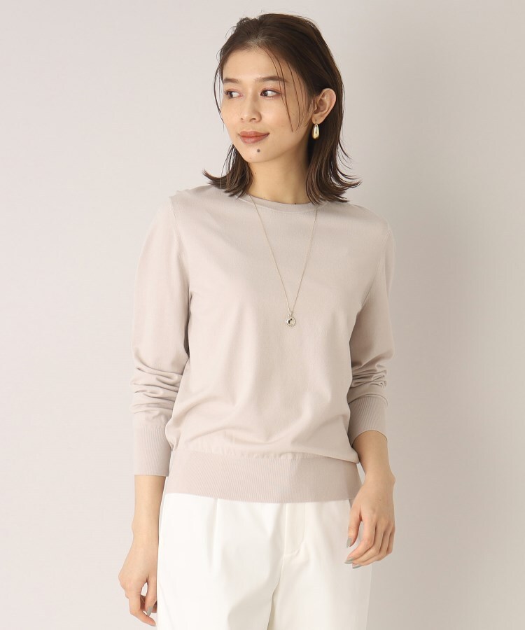 肌触りなめらか】レーヨンストレッチ 薄手ニット<アンサンブル可能 肌触りなめらか】レーヨンストレッチ 薄手ニット<アンサンブル可能