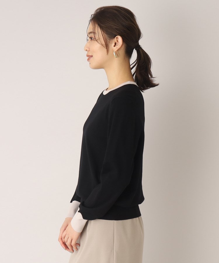 肌触りなめらか】レーヨンストレッチ 薄手ニット<アンサンブル可能 肌触りなめらか】レーヨンストレッチ 薄手ニット<アンサンブル可能