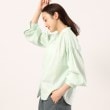 アンタイトル(UNTITLED)の【接触冷感／1枚でも羽織でも】リネン混 ギャザーデザインシャツ10