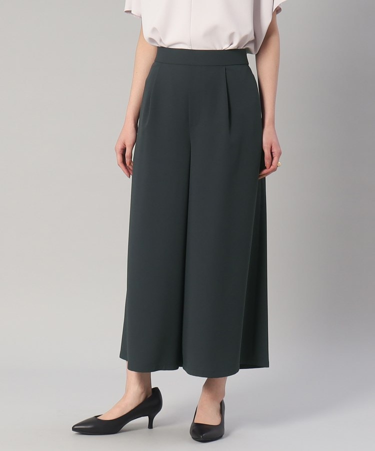 再入荷/楽に着られる、きれいめパンツ/洗える】リラックスガウチョ