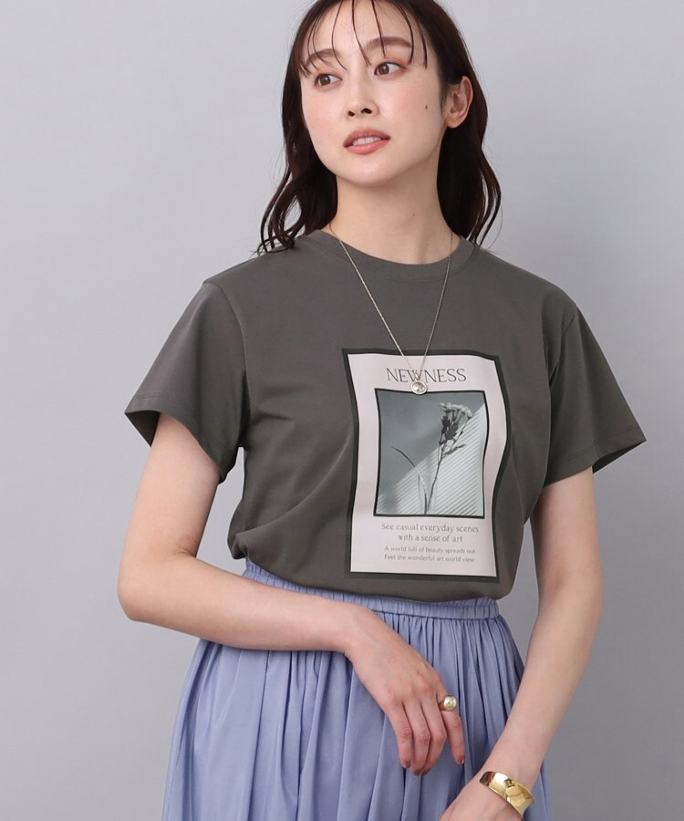 アンタイトル(UNTITLED)の【きれいめTシャツ／洗える】ニュアンスフォトTシャツ21