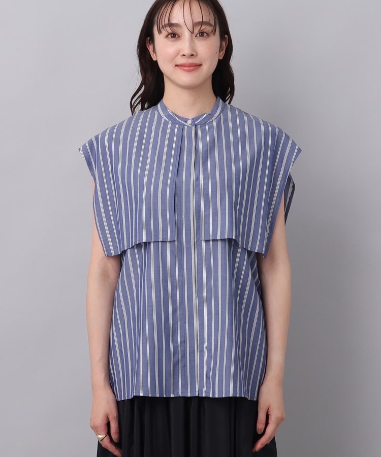 【美品】UNTITLEDアンタイトル　ストライプ　オーバーシャツ　大きいサイズ