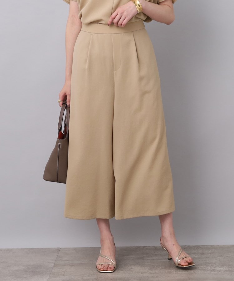 完売品　7分丈2WAY WIDE PANTS【和柄九尾(赤)】