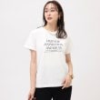 アンタイトル(UNTITLED)の【なめらかな肌触り】シルケットロゴTシャツ ホワイト(101)
