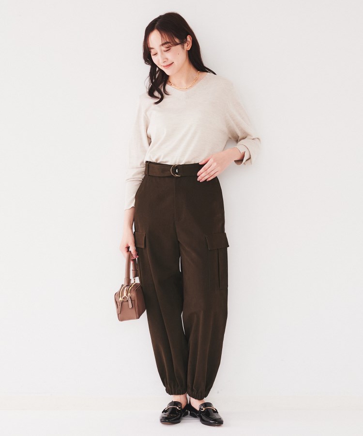 アンサンブル可能/洗える】シルクウールカシミヤ Vネックニット アンサンブル可能/洗える】シルクウールカシミヤ Vネックニット