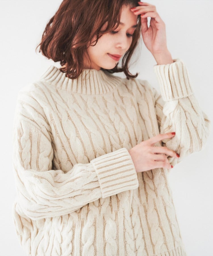 サカイsacai ネックウォーマー付きドッキングウールケーブル