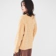 アンタイトル(UNTITLED)の【日本製/すっきり丈/トラッド】ラムウール ケーブルニット3