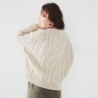 アンタイトル(UNTITLED)の【日本製/すっきり丈/トラッド】ラムウール ケーブルニット7